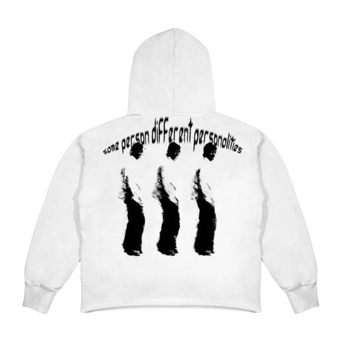 white hoodie different vision